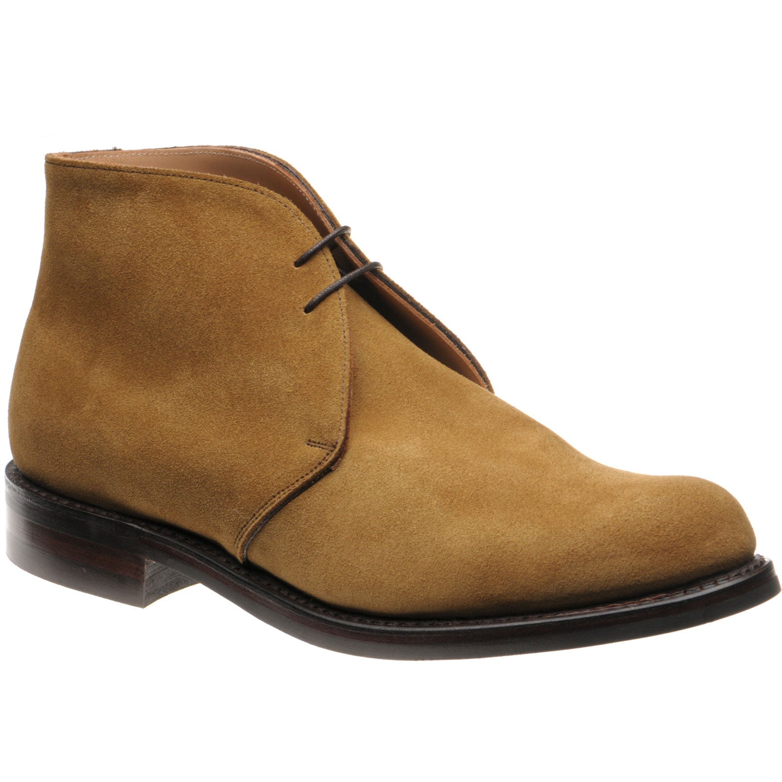 Product image for Herring Herald mens rubber-soled Chukka boots in maracca suede