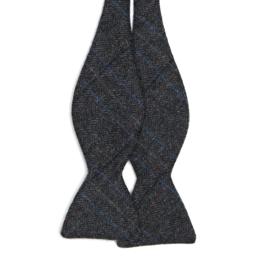 Product image for Herring Herring Tweed Bow Tie in charcoal grey
