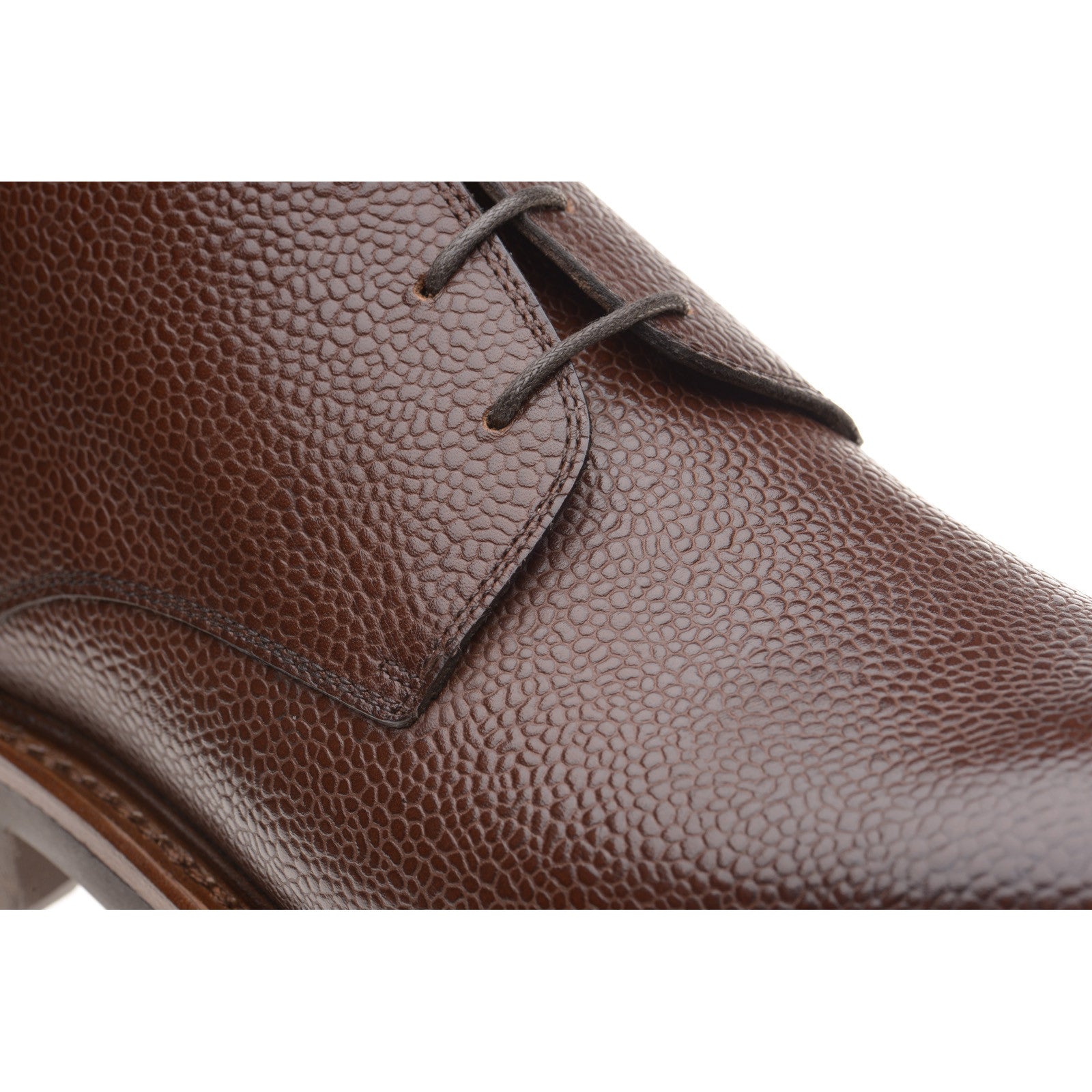 Product image for Herring Hook mens rubber-soled Chukka boots in dark brown grain