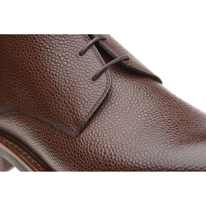 Product image for Herring Hook mens rubber-soled Chukka boots in dark brown grain