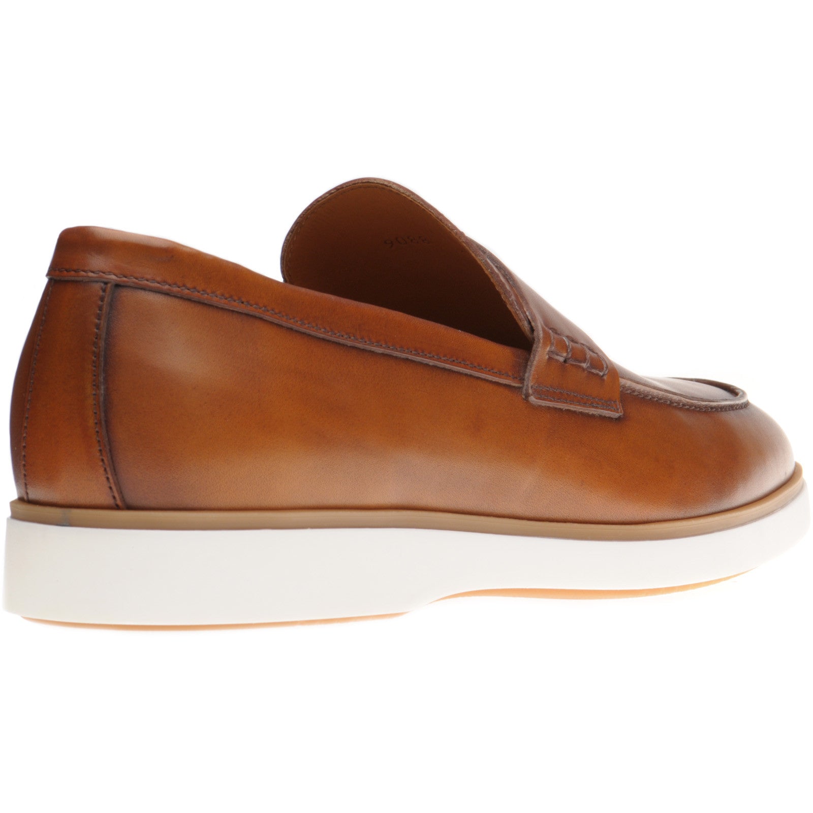 Product image for Herring Ibiza mens rubber-soled loafers in cognac calf (second)
