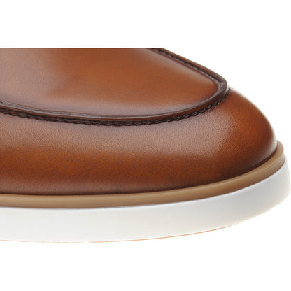 Product image for Herring Ibiza mens rubber-soled loafers in cognac calf (second)