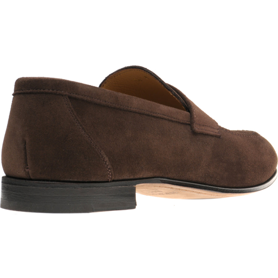 Product image for Herring Ibstock II mens hybrid-soled loafers in dark brown suede