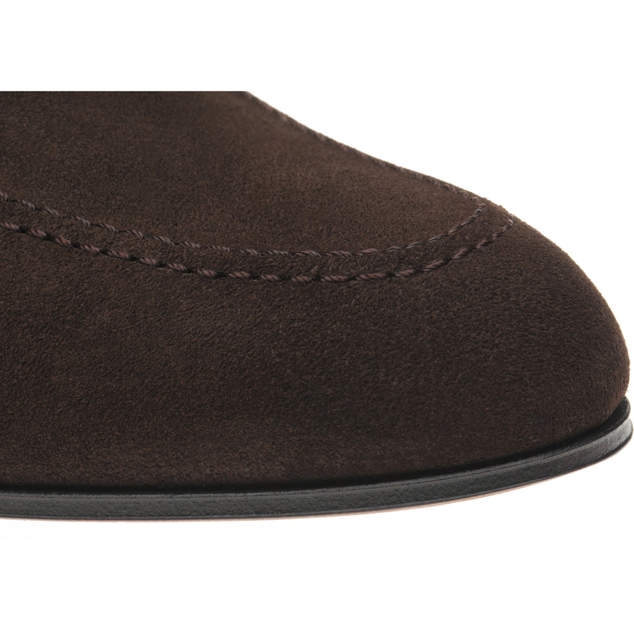 Product image for Herring Ibstock II mens hybrid-soled loafers in dark brown suede