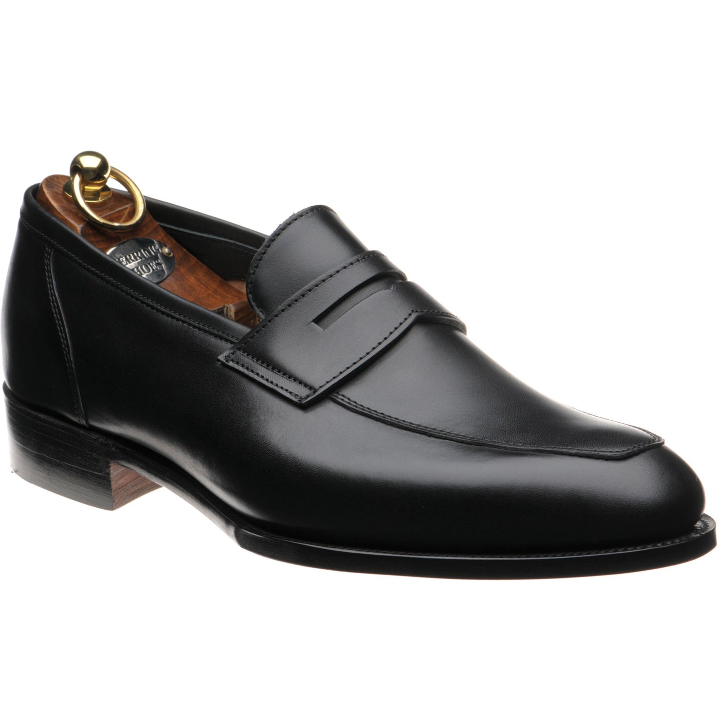 Product image for Herring James mens loafers in black calf