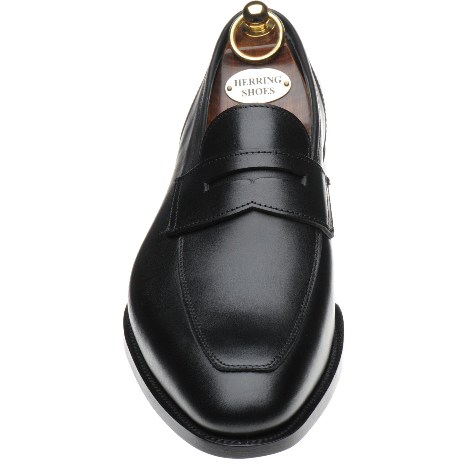 Product image for Herring James mens loafers in black calf