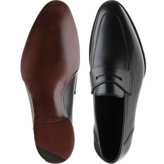 Product image for Herring James mens loafers in black calf