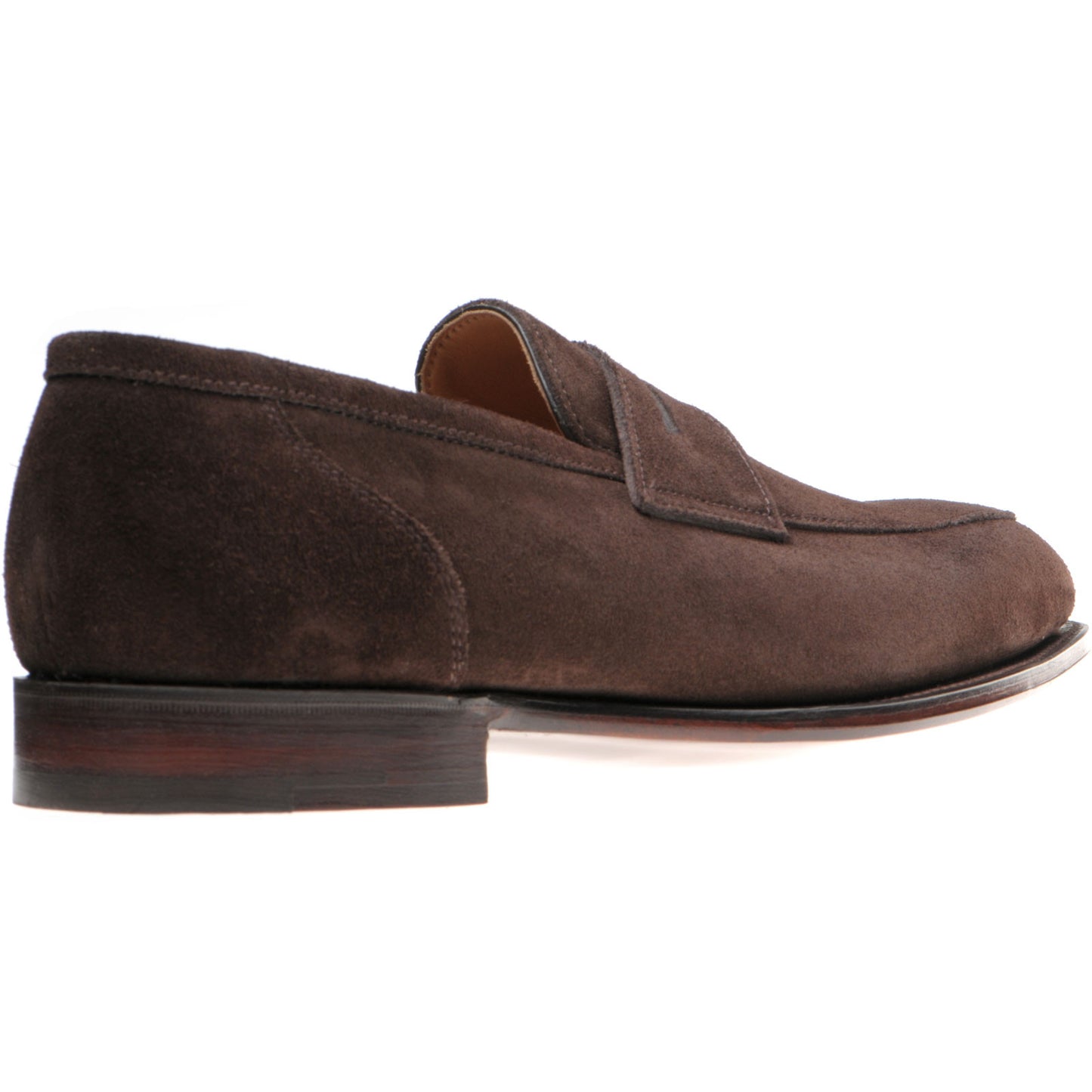 Product image for Herring James mens loafers in brown suede