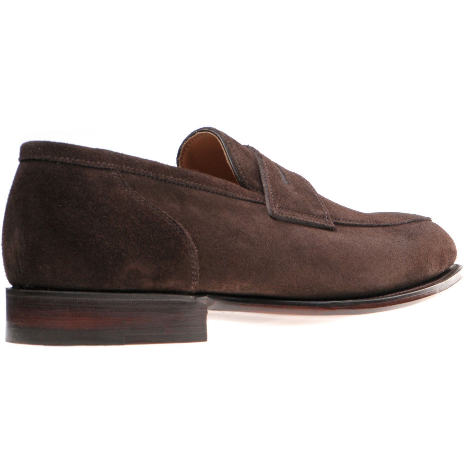 Product image for Herring James mens loafers in brown suede