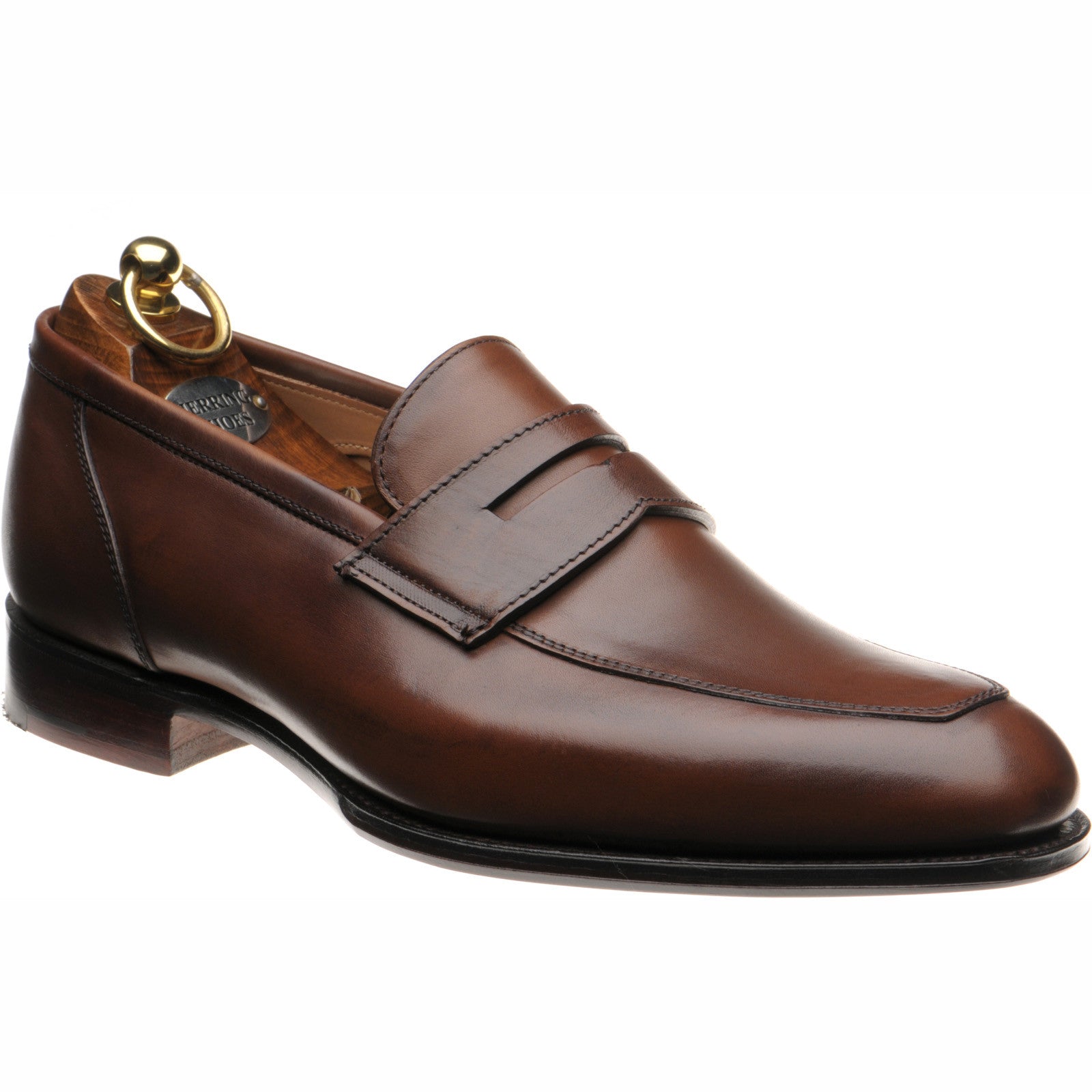 Product image for Herring James mens loafers in espresso calf