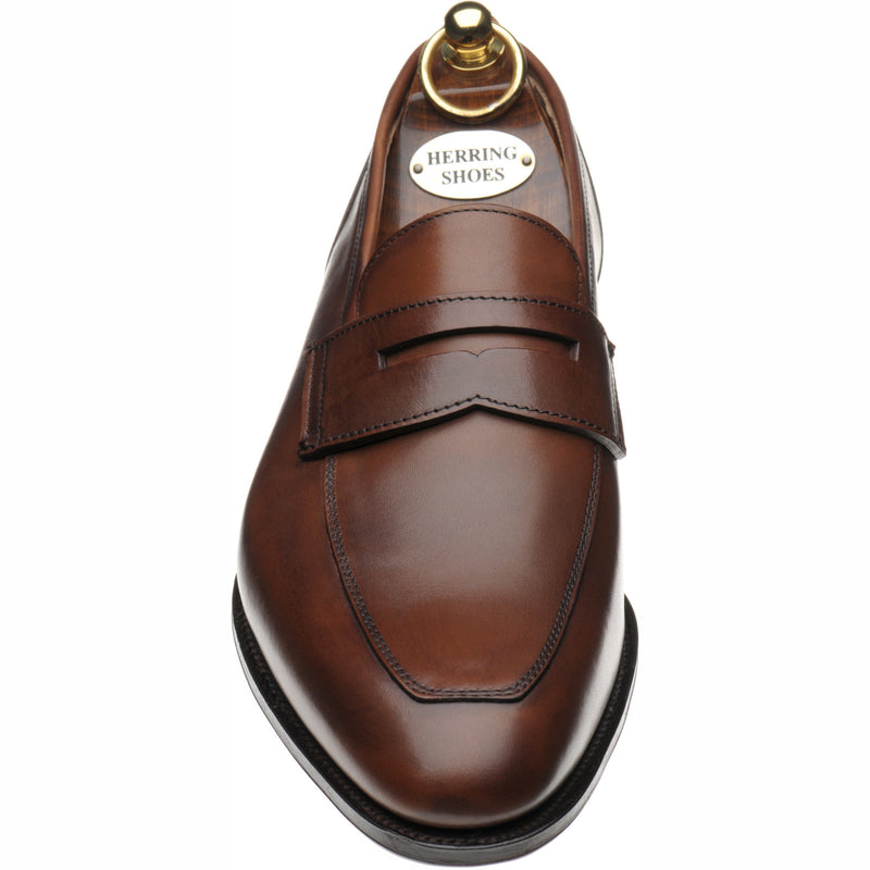 Product image for Herring James mens loafers in espresso calf