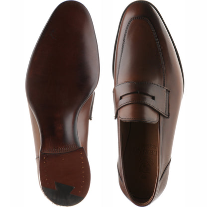 Product image for Herring James mens loafers in espresso calf