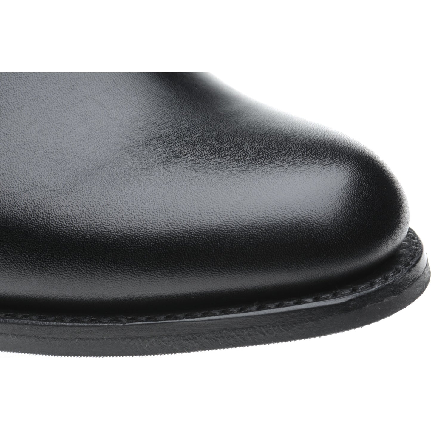 Product image for Herring Jodie ladies rubber-soled Chelsea boots in black calf with navy calf strap