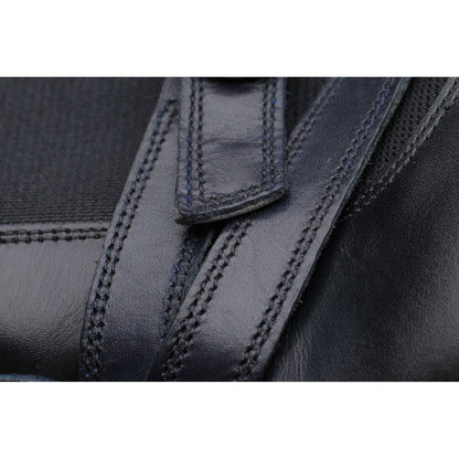 Product image for Herring Jodie ladies rubber-soled Chelsea boots in black calf with navy calf strap