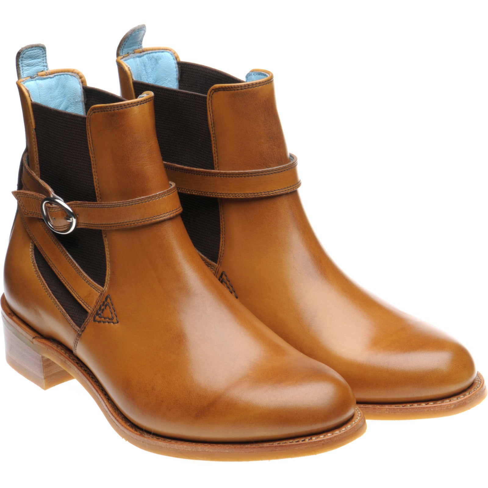 Product image for Herring Jodie ladies rubber-soled Chelsea boots in cedar calf with cedar strap