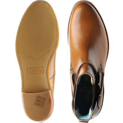 Product image for Herring Jodie ladies rubber-soled Chelsea boots in cedar calf with cedar strap