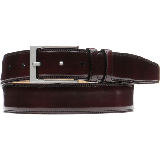 Product image for Herring Kensington Belt in burgundy polished