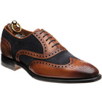 Brown Calf and Navy Suede