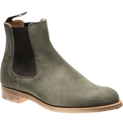 Product image for Herring Kirkby mens Chelsea boots in green suede