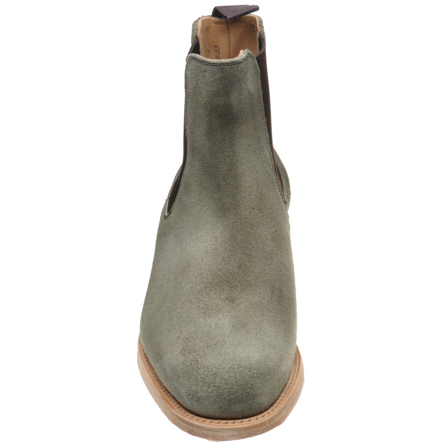 Product image for Herring Kirkby mens Chelsea boots in green suede