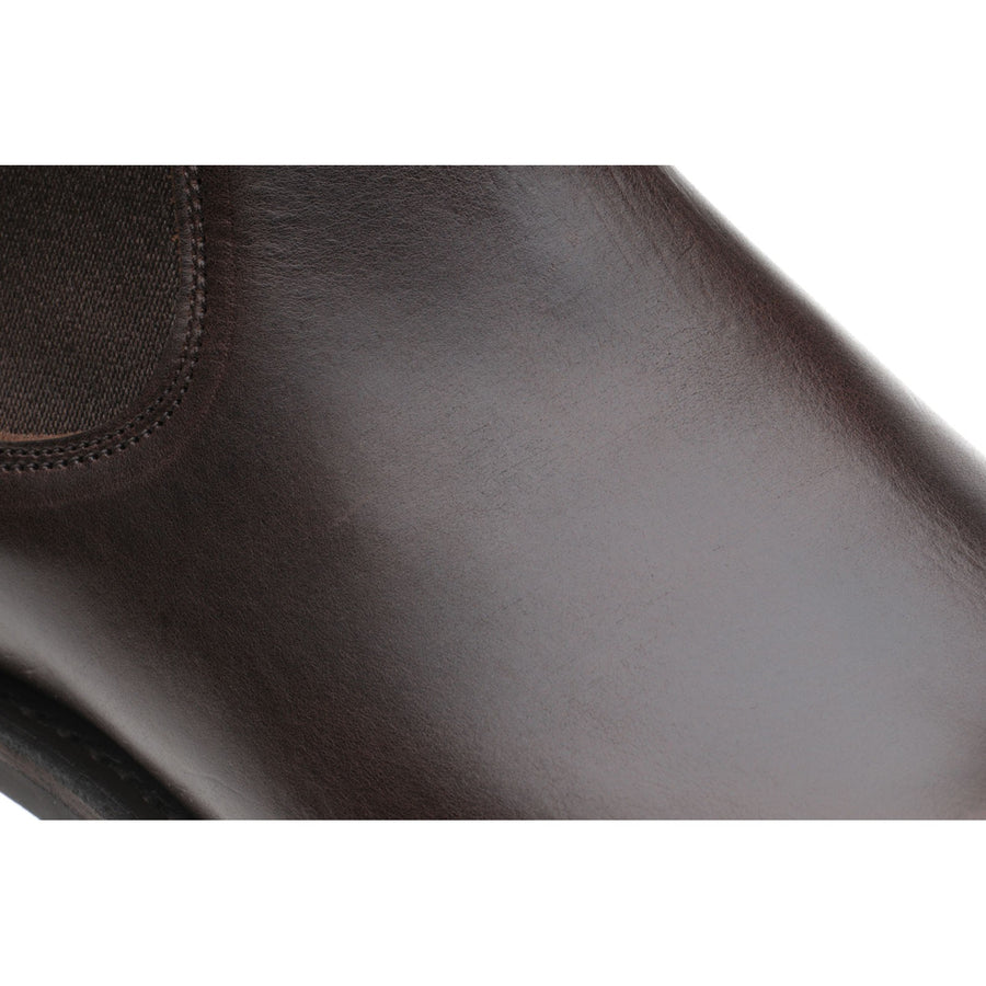 Product image for Herring Kirkby R mens rubber-soled Chelsea boots in brown waxy calf (second)