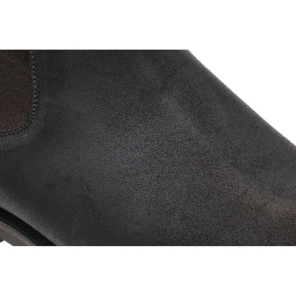 Product image for Herring Kirkby R mens rubber-soled Chelsea boots in brown waxy suede