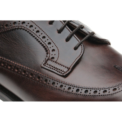 Product image for Herring Kirkoswold mens rubber-soled brogues in brown waxy