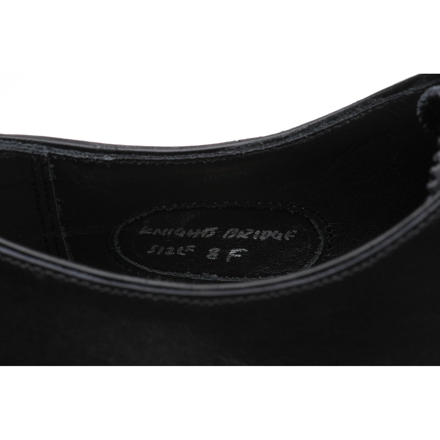 Product image for Herring Knightsbridge (Oxford) mens Oxfords in black calf (second)