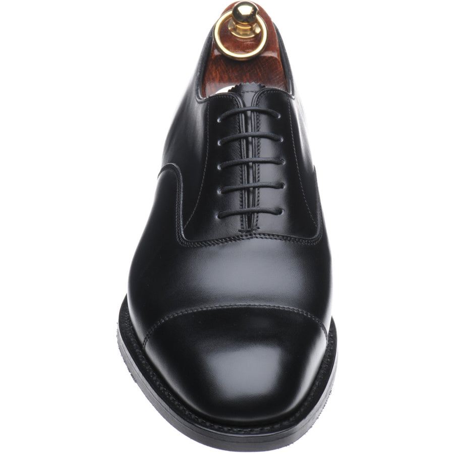 Product image for Herring Knightsbridge R mens rubber-soled Oxfords in black calf
