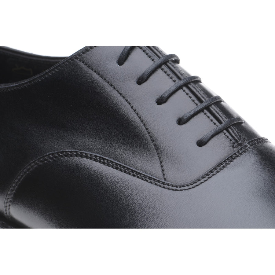 Product image for Herring Knightsbridge R mens rubber-soled Oxfords in black calf