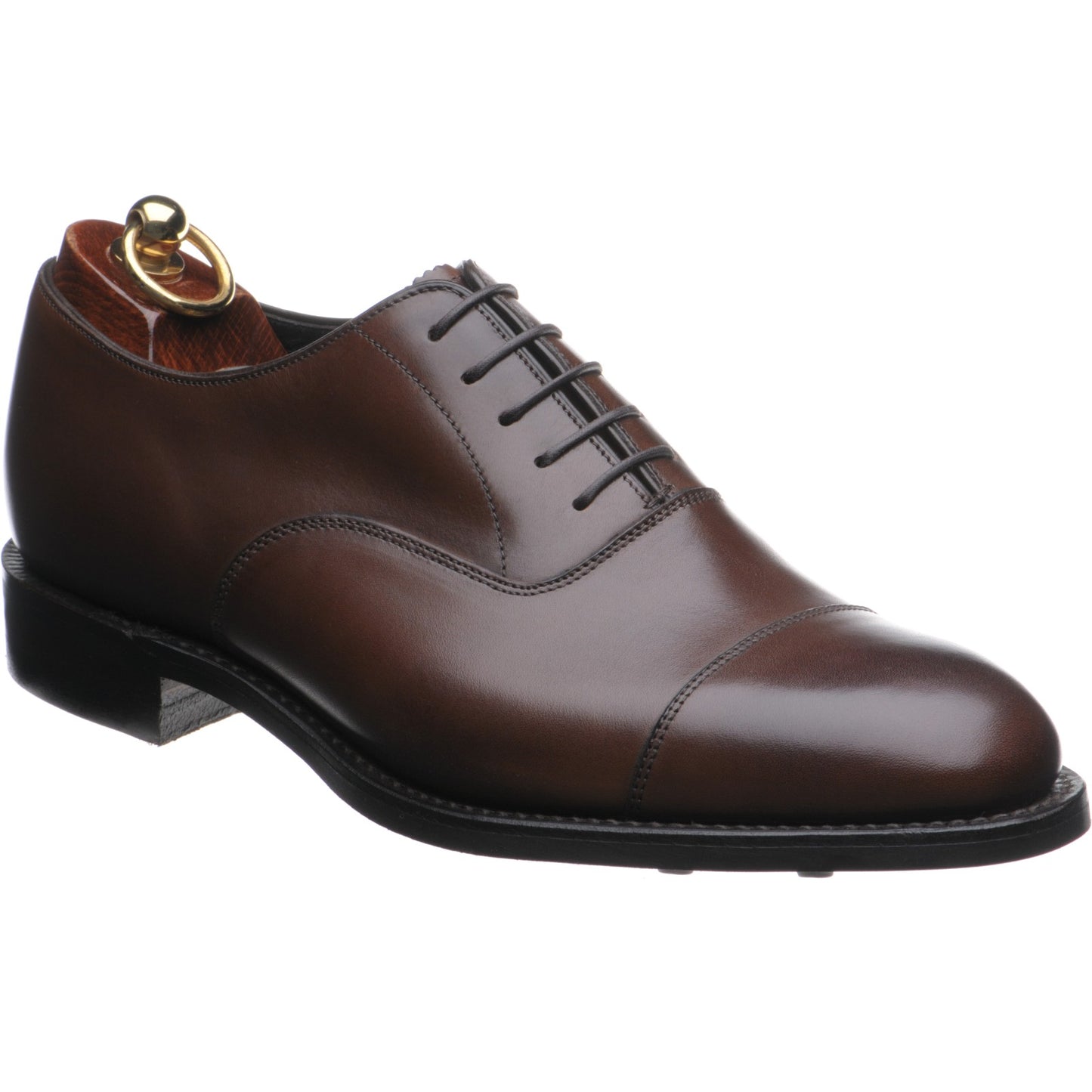 Product image for Herring Knightsbridge R mens rubber-soled Oxfords in tobacco calf