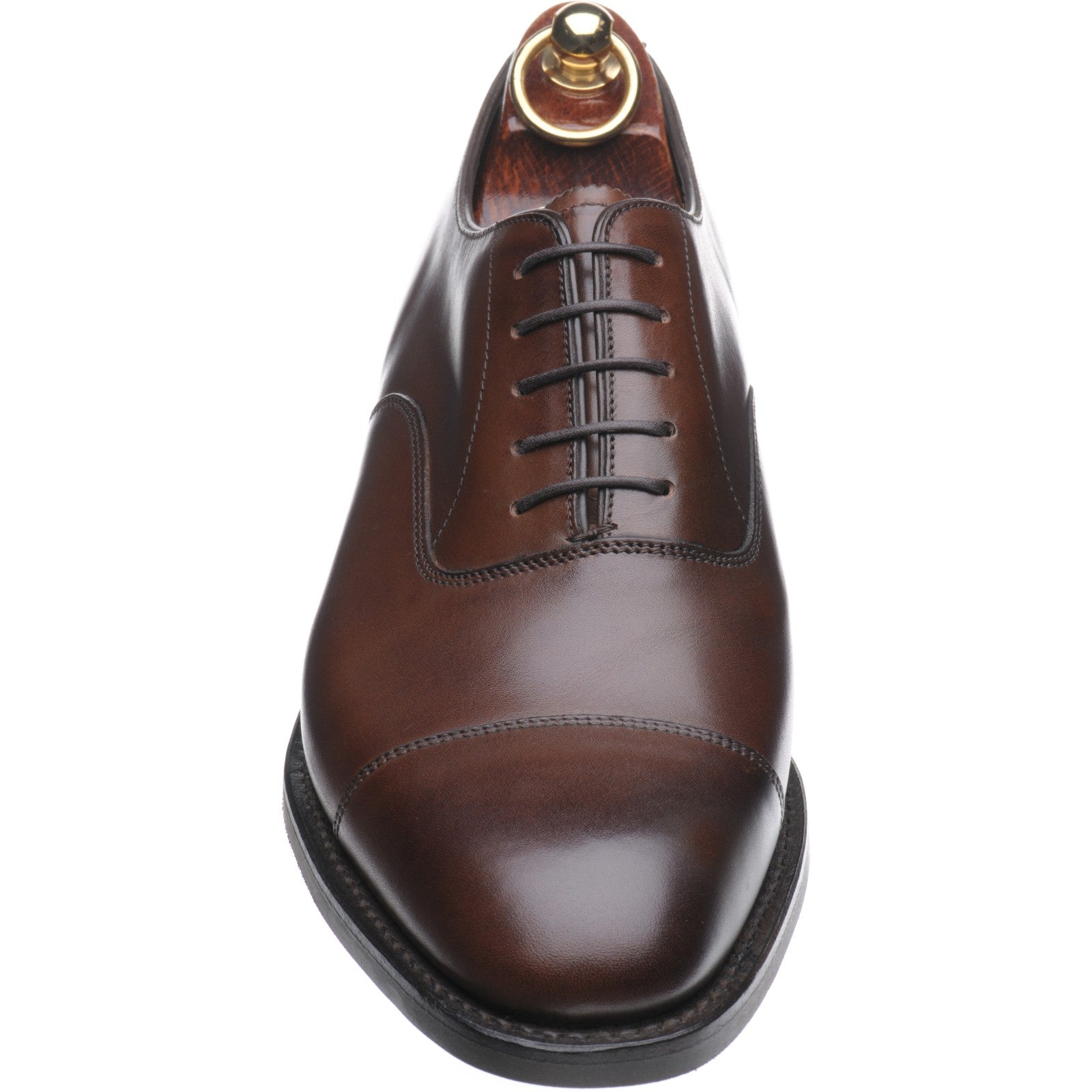 Product image for Herring Knightsbridge R mens rubber-soled Oxfords in tobacco calf