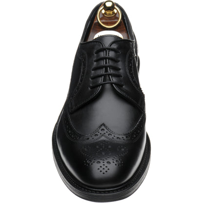 Product image for Herring Lancaster mens brogues in black calf (second)