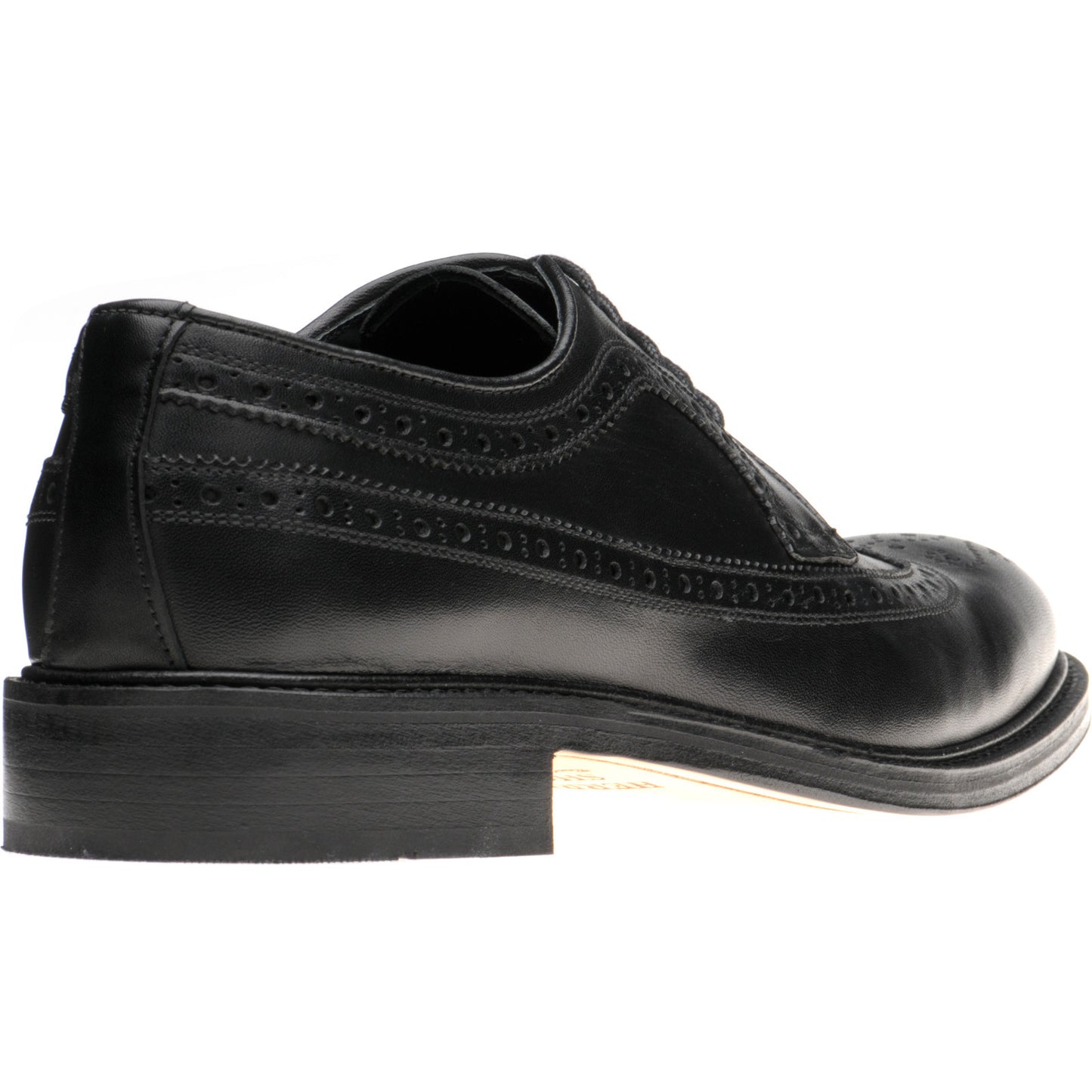 Product image for Herring Lancaster mens brogues in black calf (second)