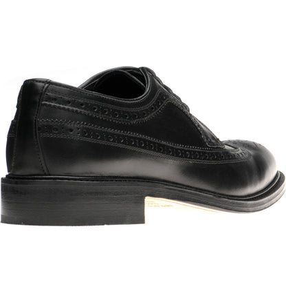 Product image for Herring Lancaster mens brogues in black calf (second)