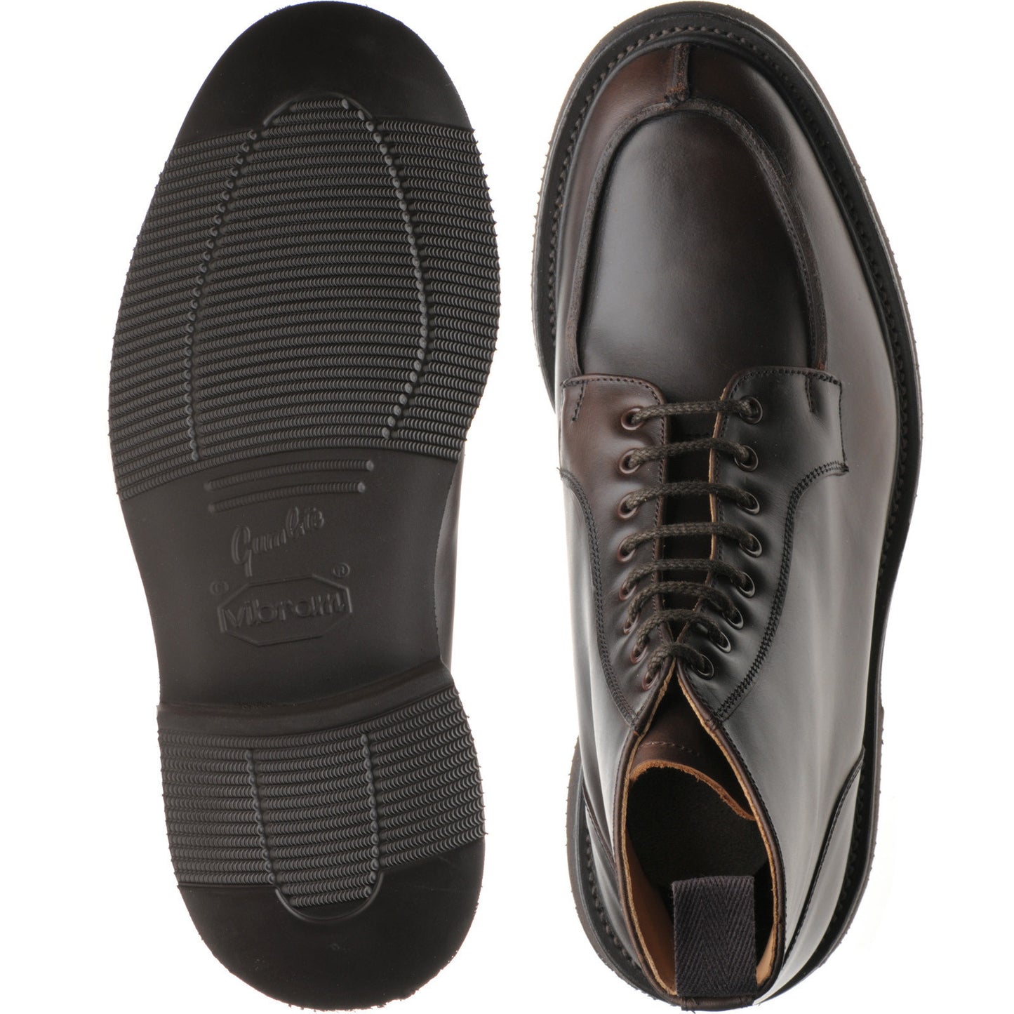 Product image for Herring Lawrence II mens rubber-soled boots in dark brown cutter