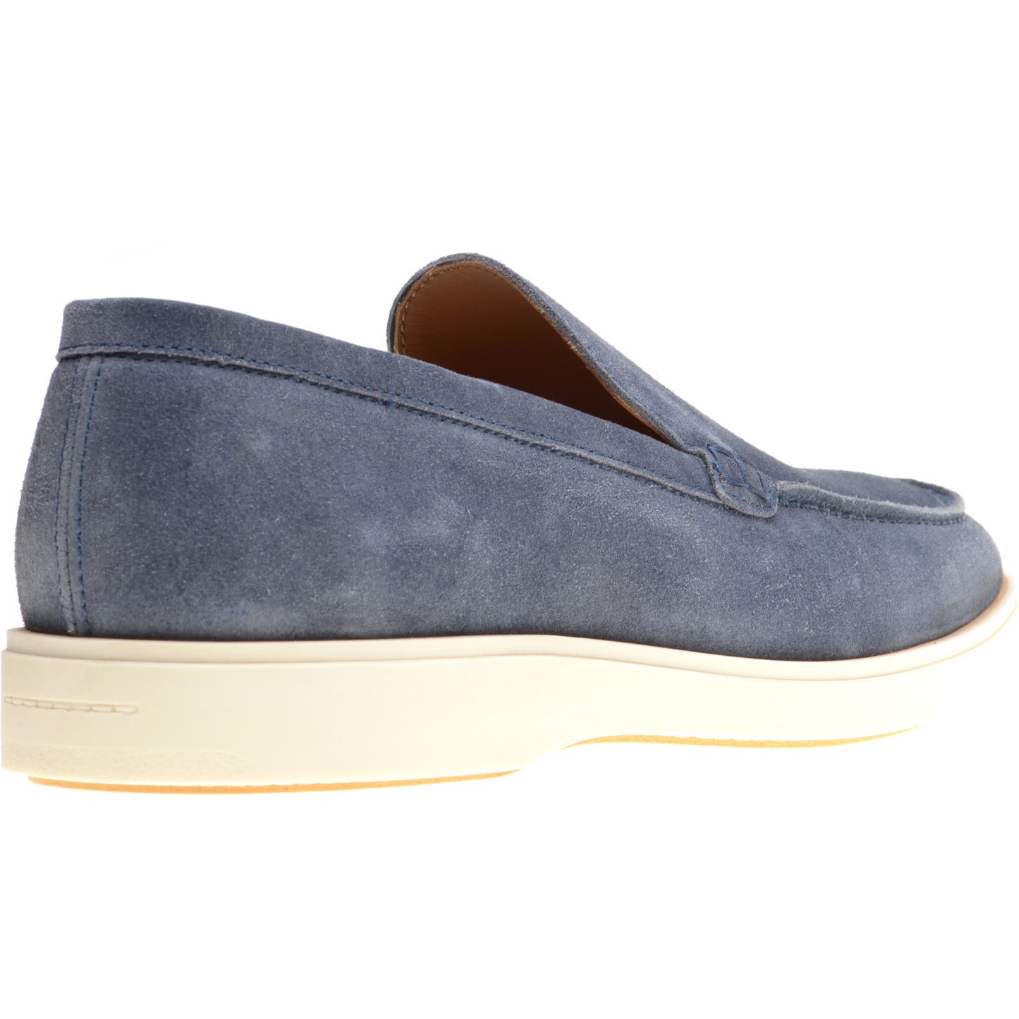 Product image for Herring Lido mens rubber-soled loafers in blue suede