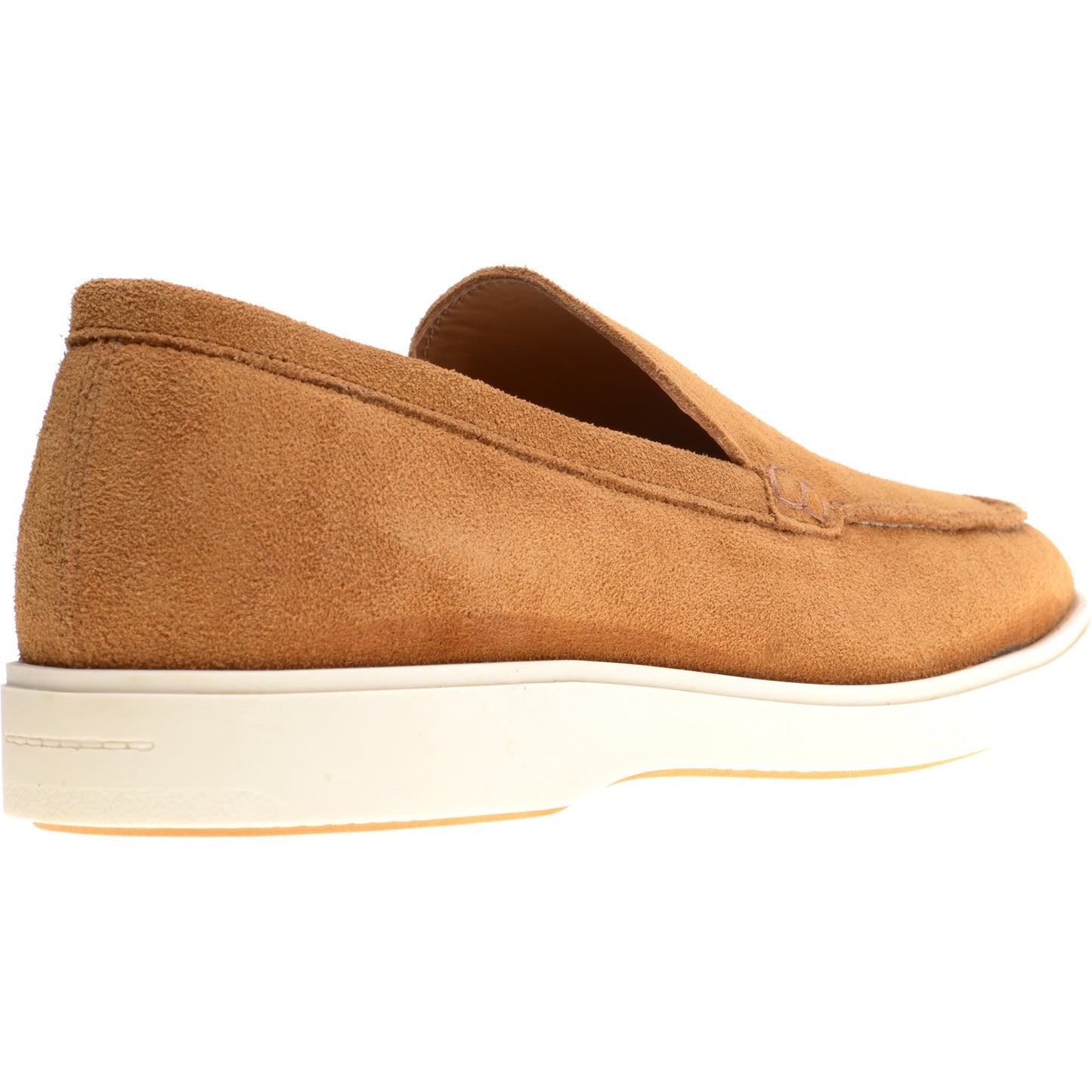 Product image for Herring Lido mens rubber-soled loafers in brown suede