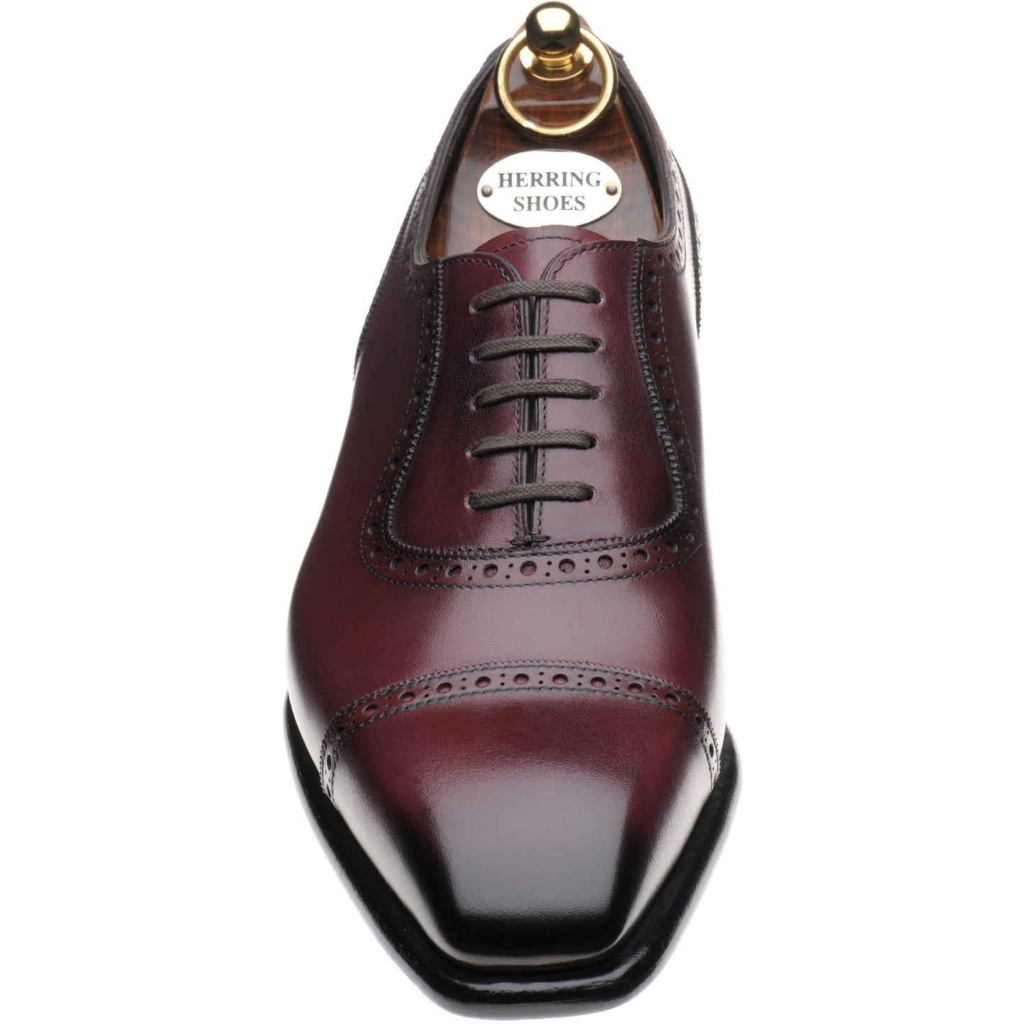 Product image for Herring Lincoln in burgundy calf