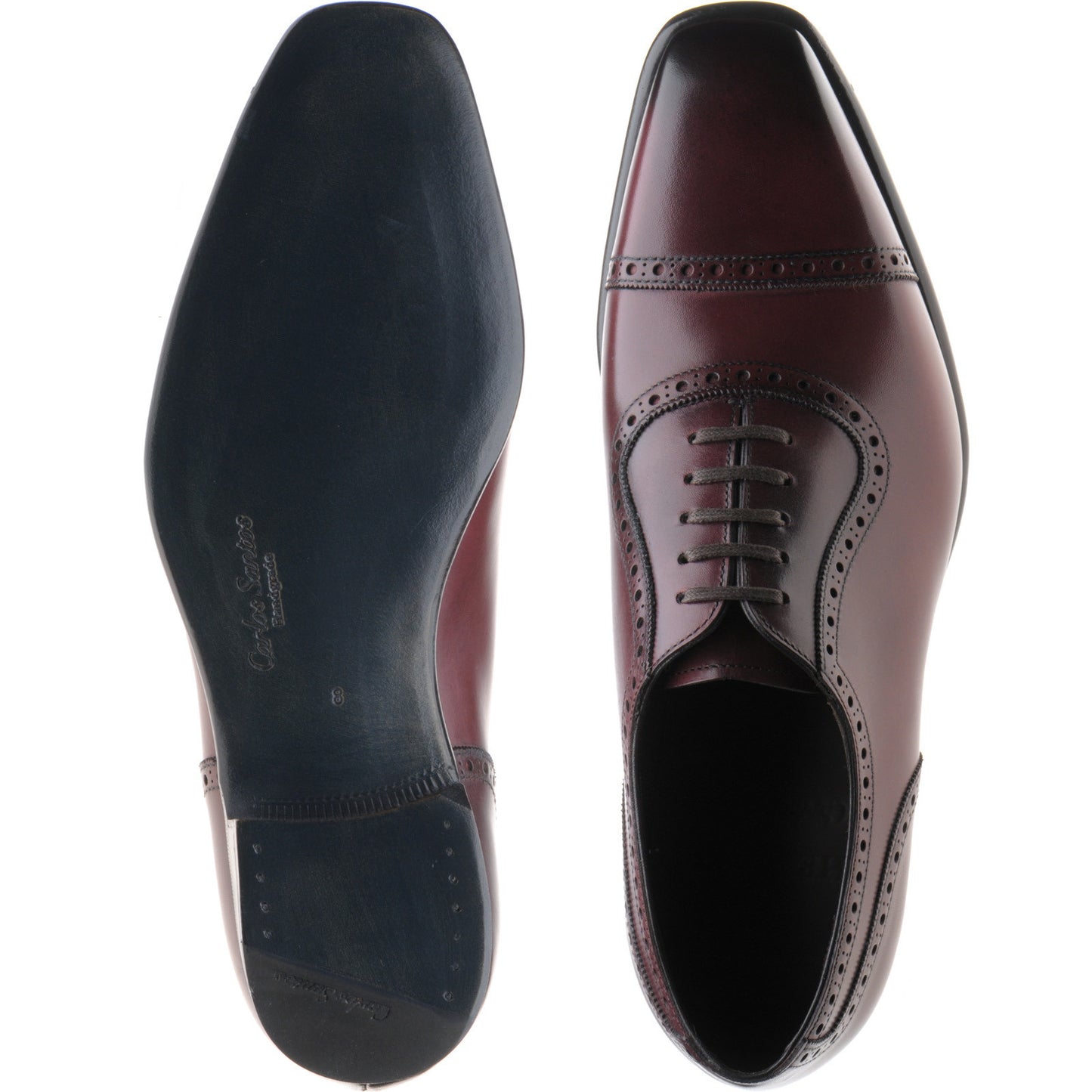 Product image for Herring Lincoln in burgundy calf