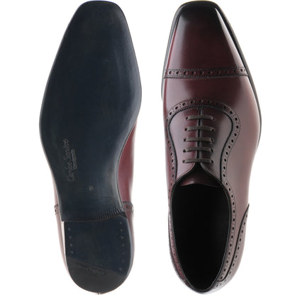 Product image for Herring Lincoln in burgundy calf