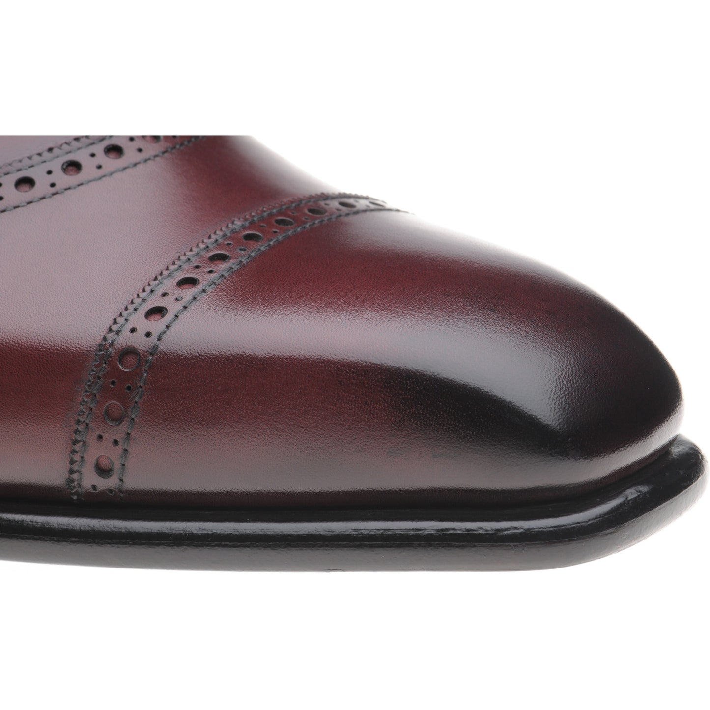Product image for Herring Lincoln in burgundy calf
