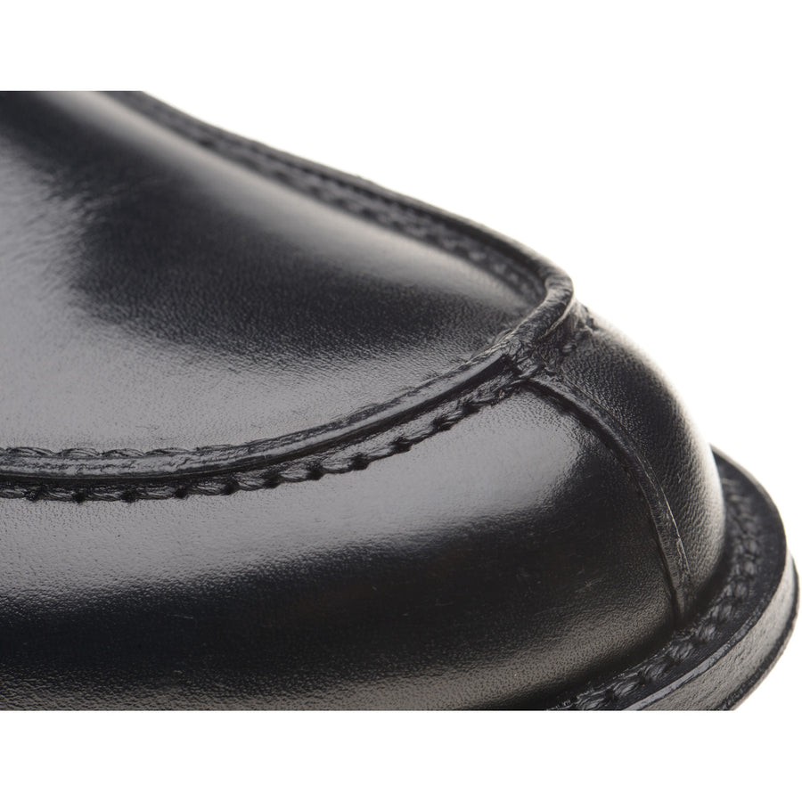 Product image for Herring Lombardo mens hybrid-soled loafers in black calf