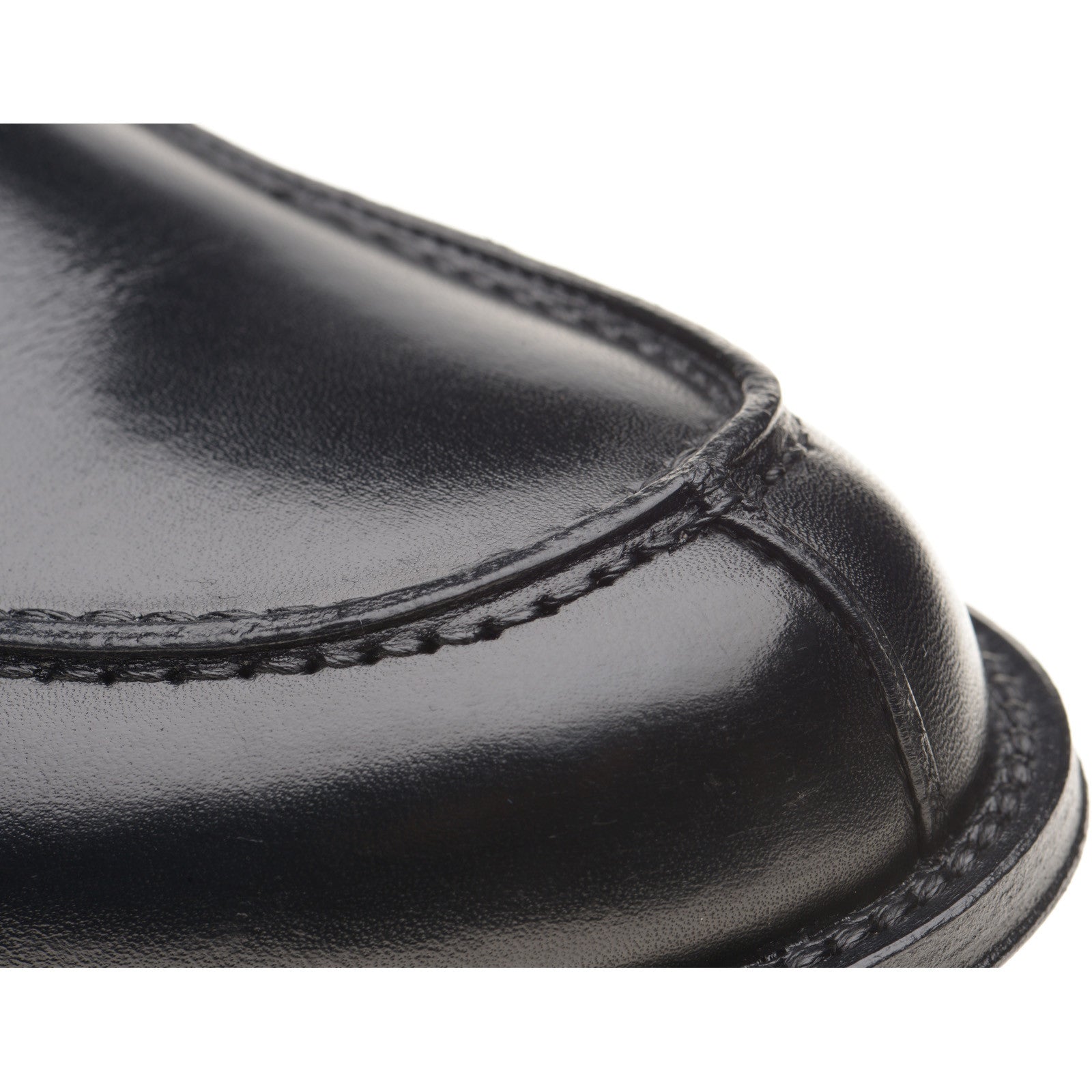 Product image for Herring Lombardo mens hybrid-soled loafers in black calf (second)