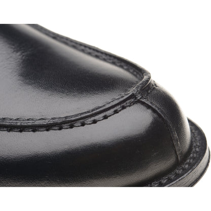 Product image for Herring Lombardo mens hybrid-soled loafers in black calf (second)