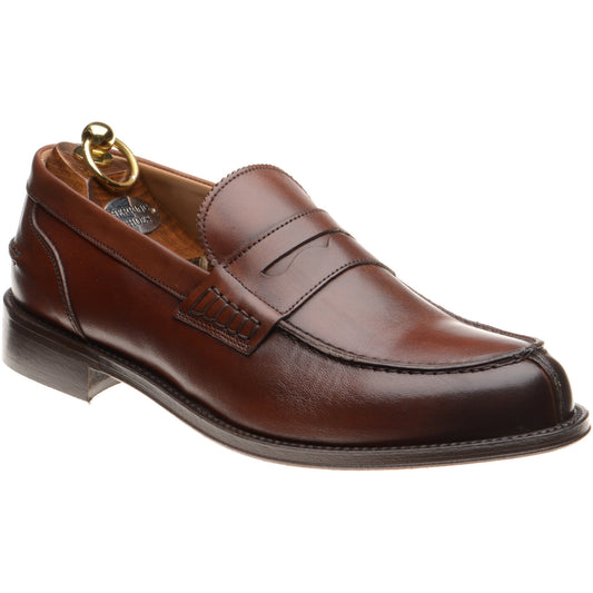 Product image for Herring Lombardo mens hybrid-soled loafers in brown calf