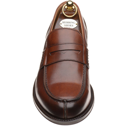 Product image for Herring Lombardo mens hybrid-soled loafers in brown calf (second)