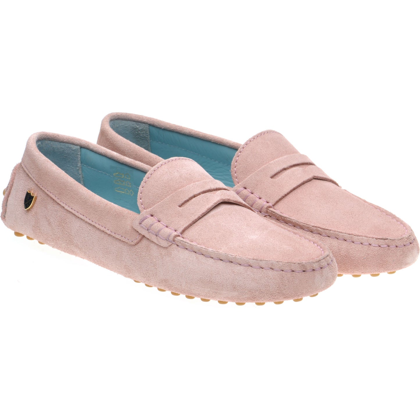 Product image for Herring Louisa ladies rubber-soled driving moccasins in ice pink (second)
