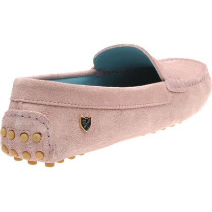 Product image for Herring Louisa ladies rubber-soled driving moccasins in ice pink (second)