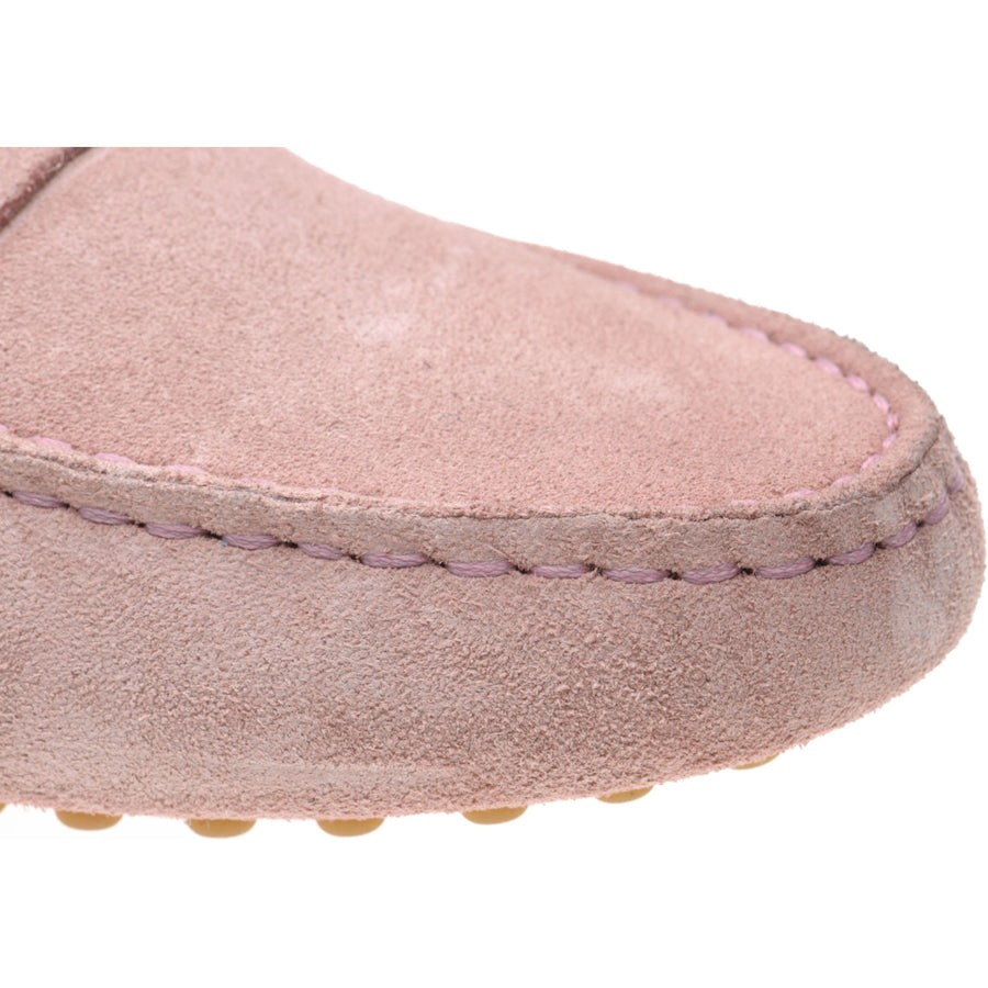 Product image for Herring Louisa ladies rubber-soled driving moccasins in ice pink (second)